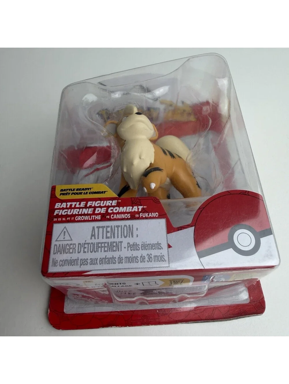 Pokémon Growlithe Battle Figure Jazwares 2” Action Figure New Sealed 2025 NIB